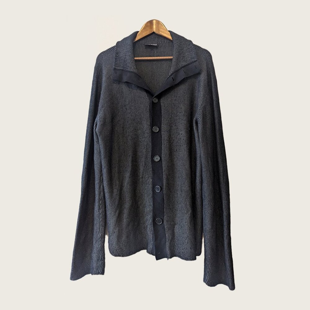 EMPORIO ARMANI - Buttoned collared cardigan - Sz 54